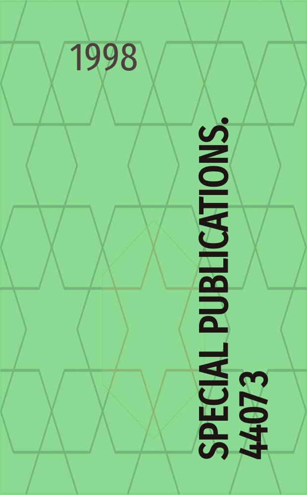 Special publications. 4407[3] : Exploring the unknown