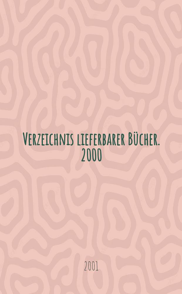 Verzeichnis lieferbarer B&uuml;cher. 2000/2001, Bd.8(TVG&ndash;Z)