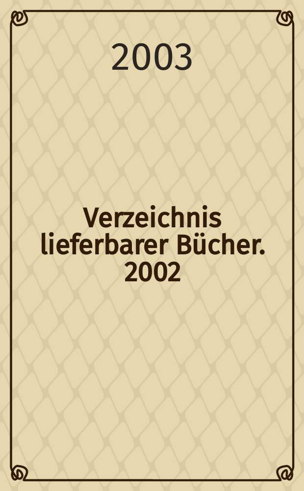 Verzeichnis lieferbarer Bücher. 2002/2003, Bd.9(POL–SCH)
