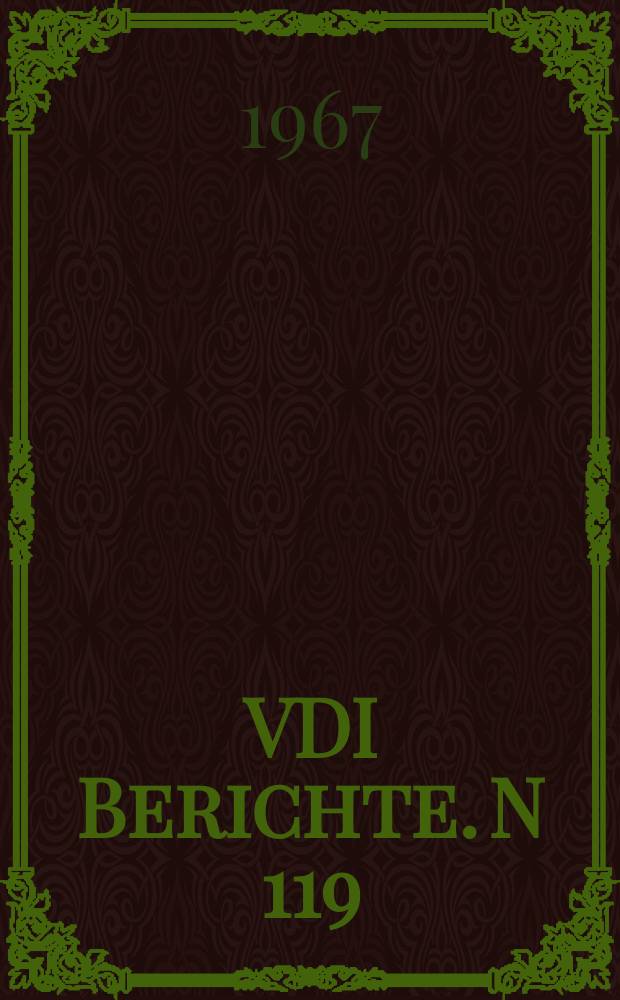 VDI Berichte. N 119