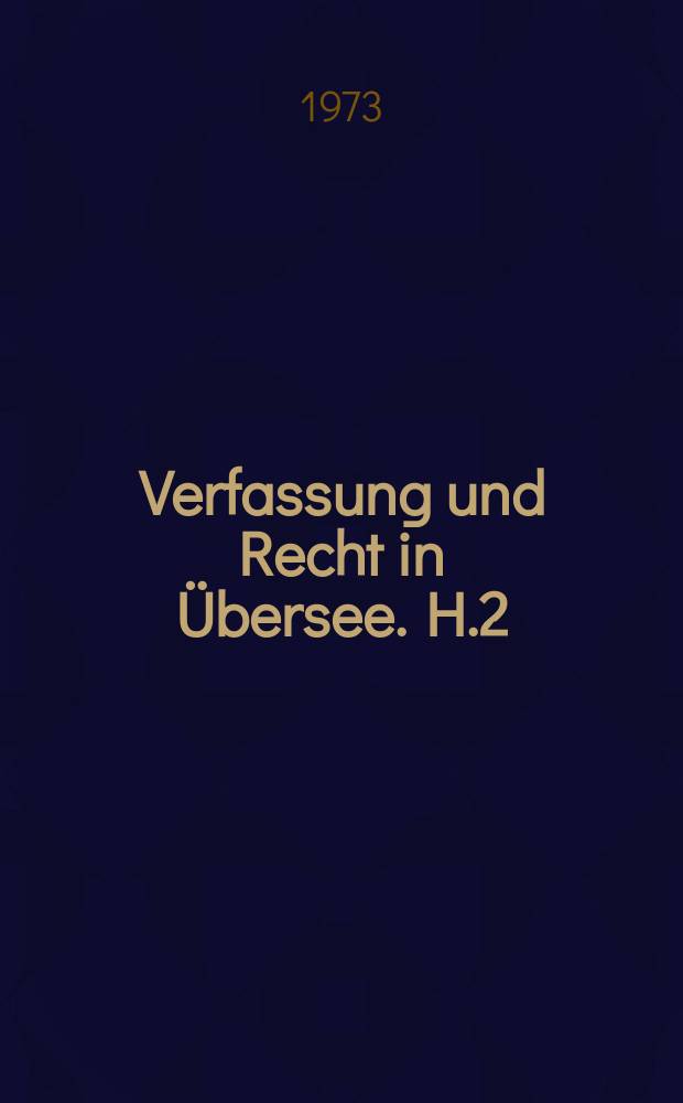 Verfassung und Recht in Übersee. H.2 : Einführung in das Jüdische Recht