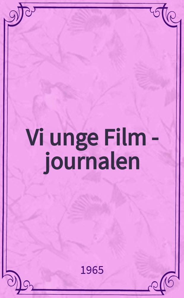 Vi unge Film - journalen