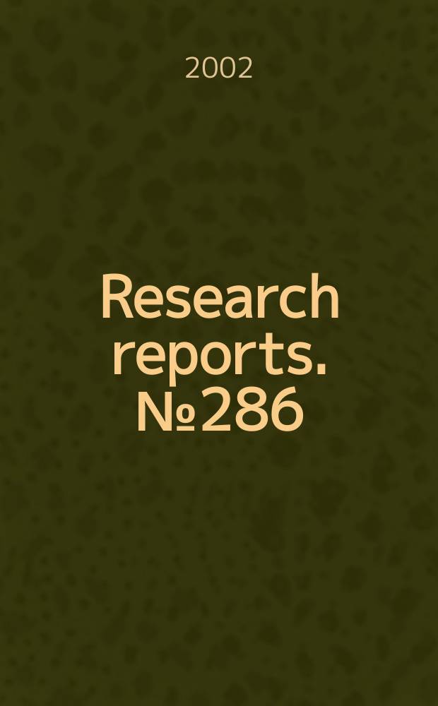 Research reports. №286 : The CEECs in the enlarged...