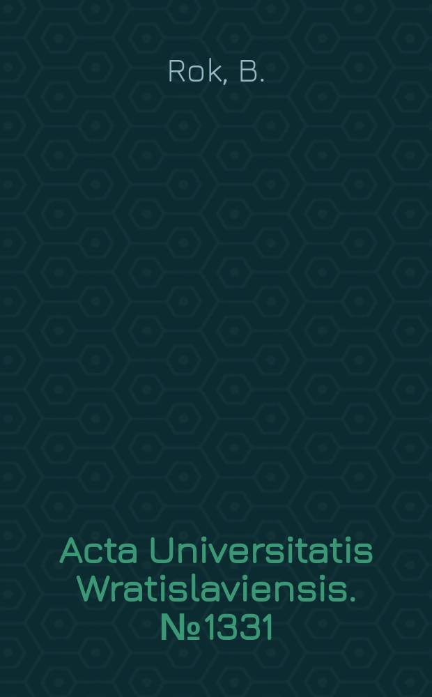 Acta Universitatis Wratislaviensis. №1331 : Zagadnienie śmierci w kulturze ..