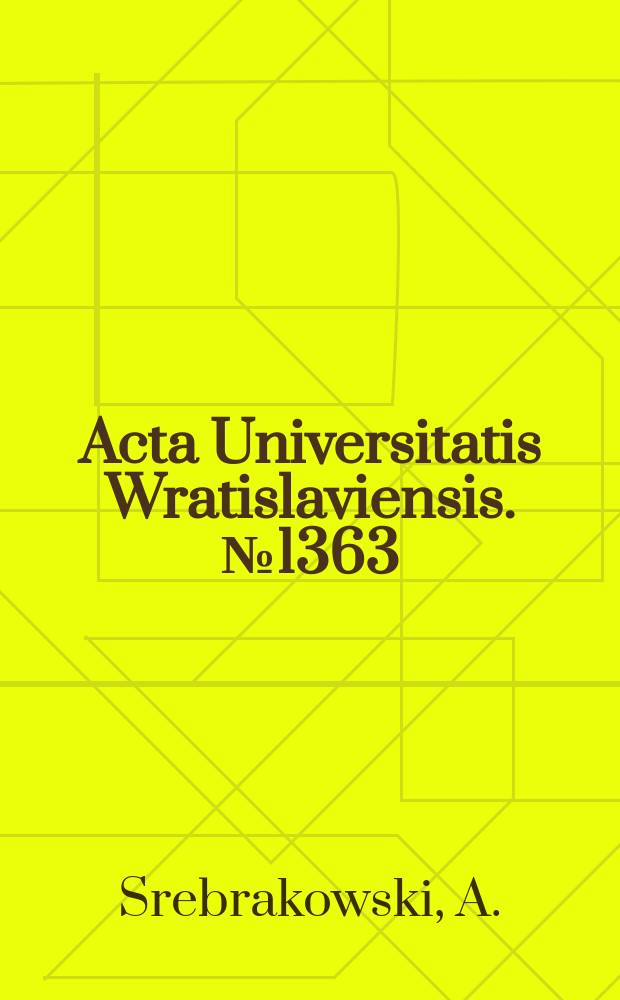 Acta Universitatis Wratislaviensis. №1363 : Sejm Wileński 1922 roku