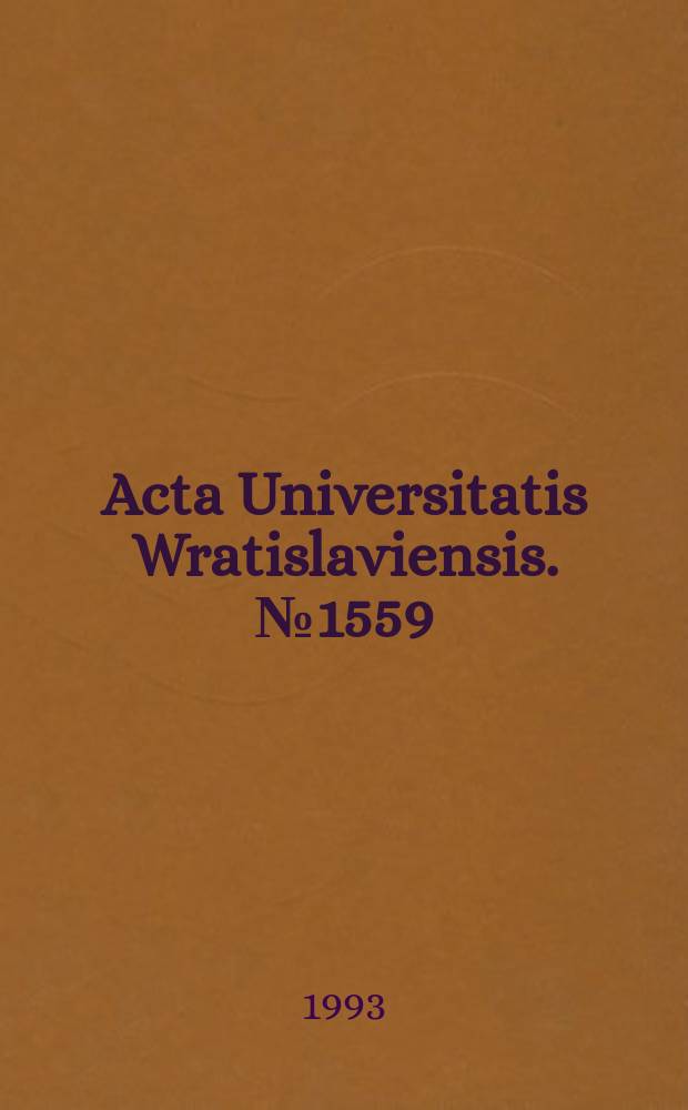 Acta Universitatis Wratislaviensis. №1559 : Ceny zboża i jego przetworów ...