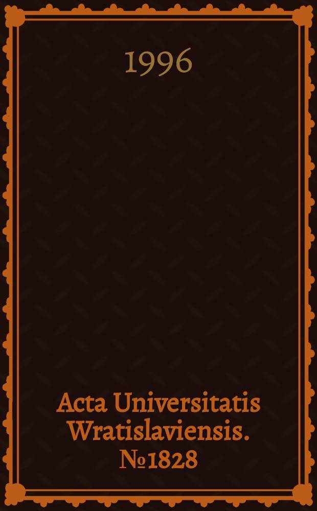 Acta Universitatis Wratislaviensis. №1828 : Ceny we Wrocławiu w latach 1506-1618