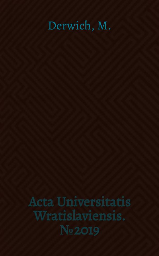 Acta Universitatis Wratislaviensis. №2019 : Monastycyzm benedyktyński..