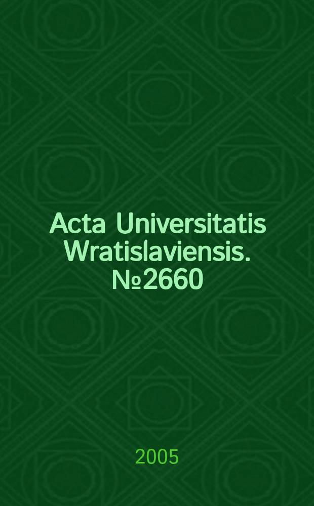 Acta Universitatis Wratislaviensis. №2660 : Kaspar von Schwenckfeld
