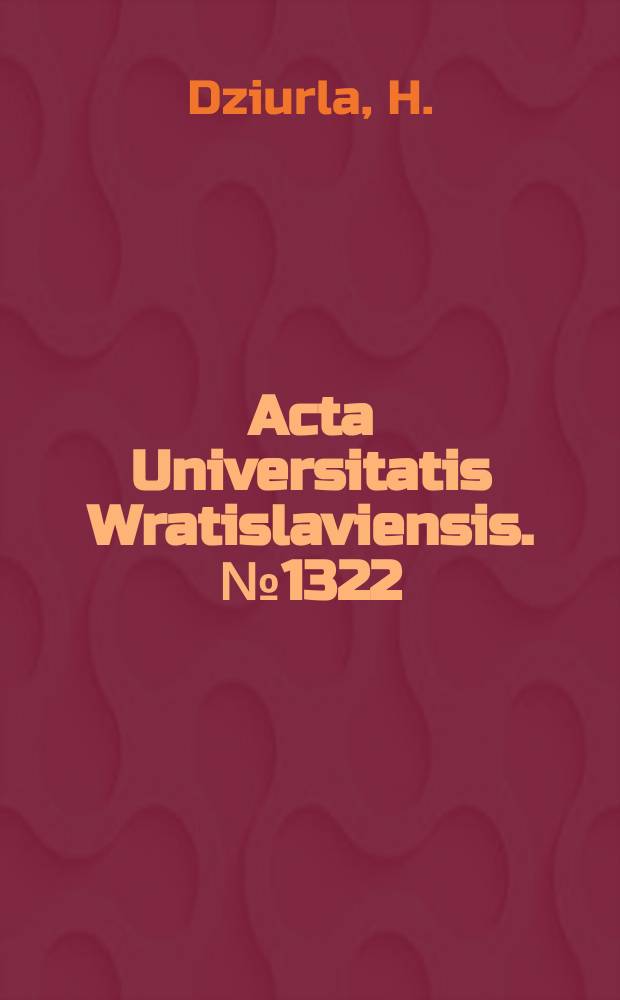 Acta Universitatis Wratislaviensis. №1322 : Christophorus Tausch uczen..
