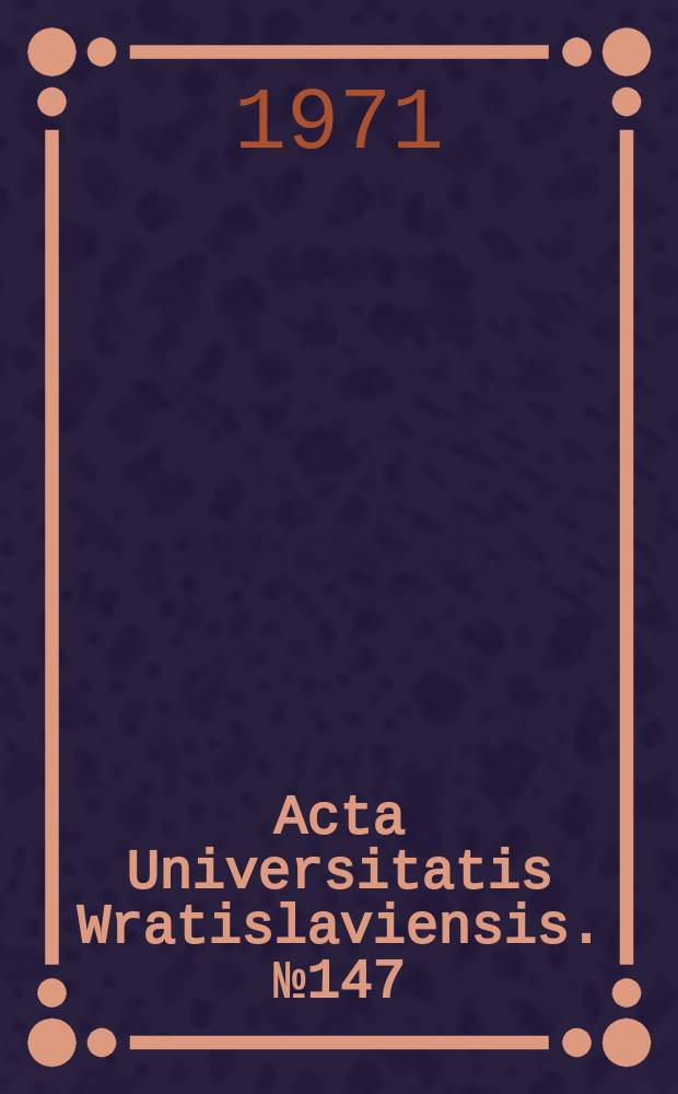 Acta Universitatis Wratislaviensis. №147 : Badanie dyfuzji powierzchniowej potasu na wolframie metodą emisji polowej