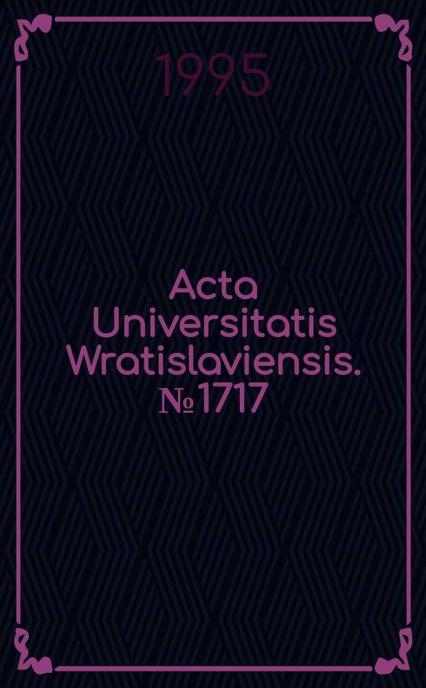 Acta Universitatis Wratislaviensis. №1717 : Studia nad ekologią storczyków