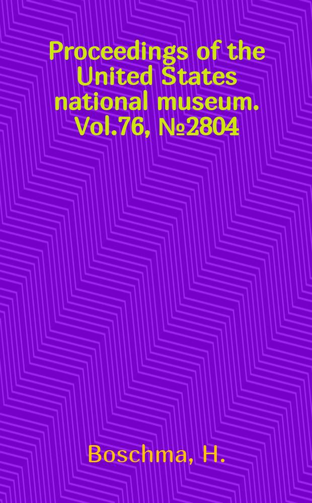Proceedings of the United States national museum. Vol.76, №2804 : Briarosaccus callosus, a new genus and new species of a Rhizocephalan parasite of Lithodes agassizii Smith