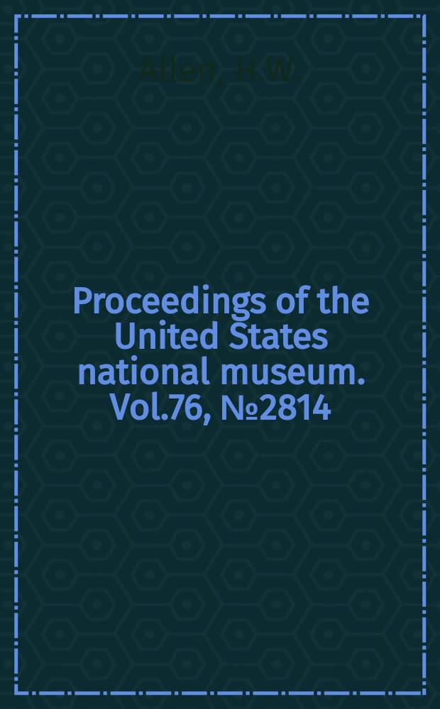 Proceedings of the United States national museum. Vol.76, №2814 : Contribution to the taxonomy of Asiatic wasps of the genus Tiphia (Scoliidae)