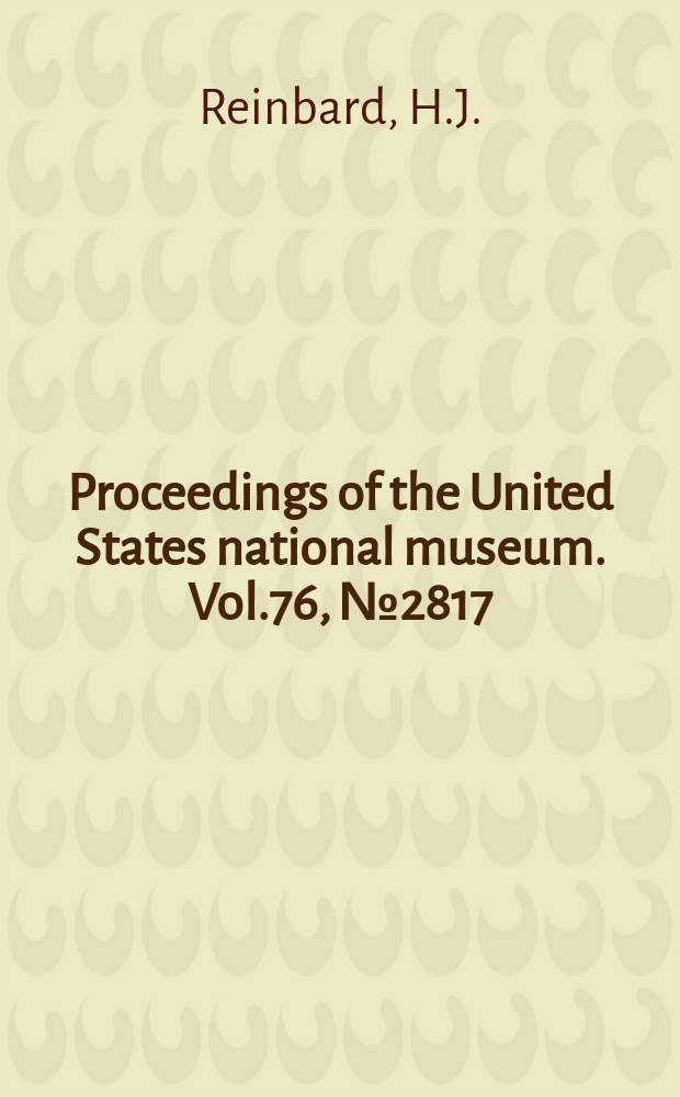 Proceedings of the United States national museum. Vol.76, №2817 : Notes on the muscoid flies of the genera Opelousia and Opsodexia with the description of three new species