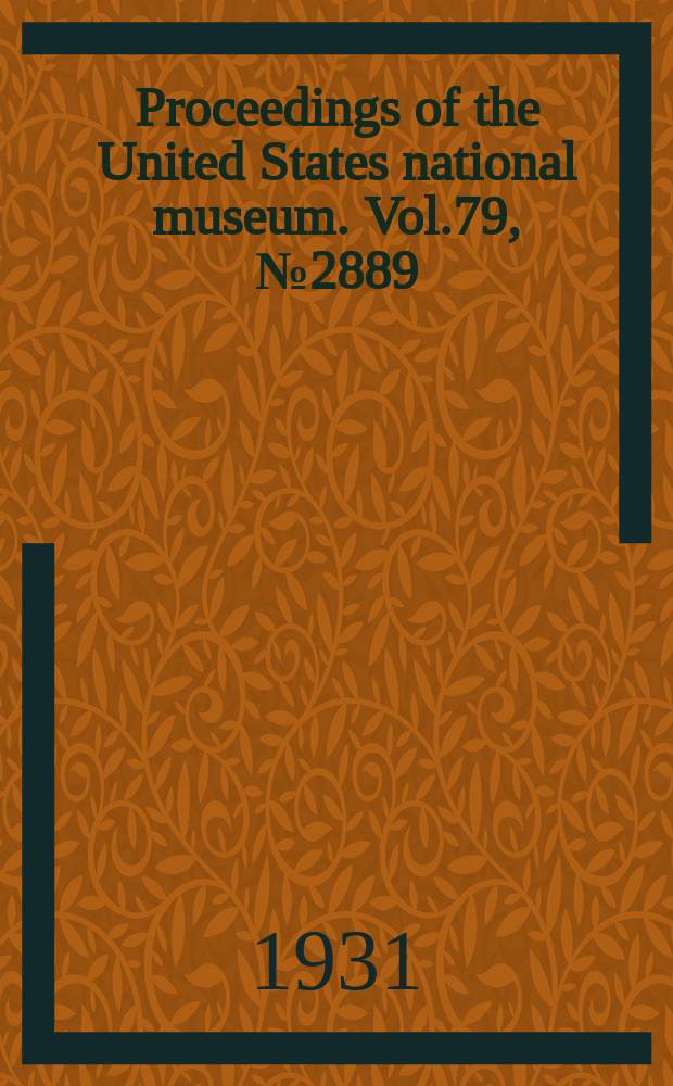 Proceedings of the United States national museum. Vol.79, №2889 : Anodontites a genus of South and Central American and Mexican pearly fresh-water mussels