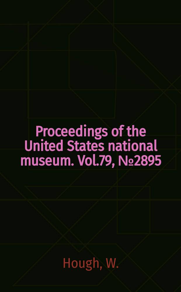 Proceedings of the United States national museum. Vol.79, №2895 : The buffalo motive in middle Celebes decorative design