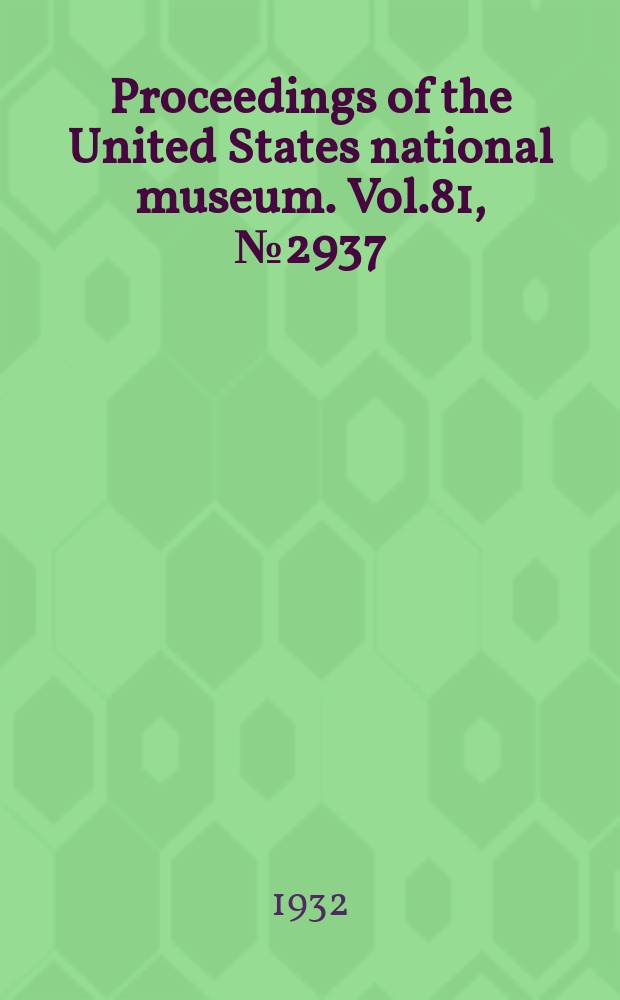 Proceedings of the United States national museum. Vol.81, №2937 : Two new land shells of the genus Bulimulus from Bolivia