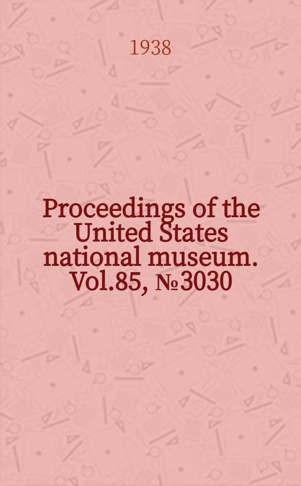 Proceedings of the United States national museum. Vol.85, №3030 : A Miocene booby and other records from the Calvert formation of Maryland