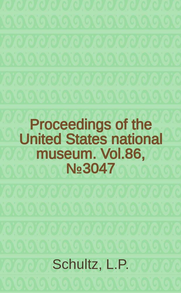 Proceedings of the United States national museum. Vol.86, №3047 : Review of the fishes of the genera Polyipnus and Argyropelecus (family Sternoptichidae), with descriptions of three new species