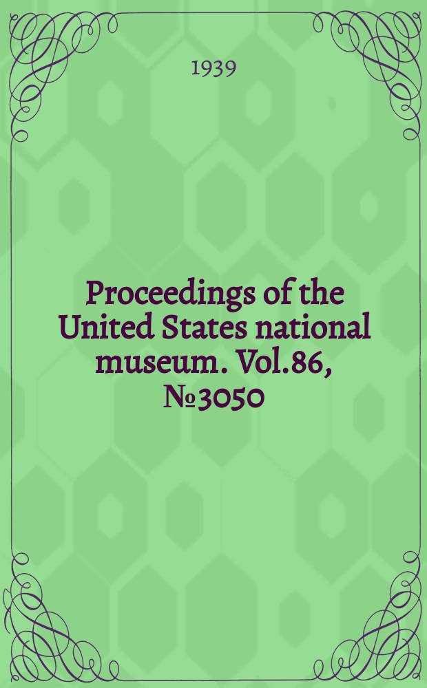 Proceedings of the United States national museum. Vol.86, №3050 : Notes on the birds of Tennessee