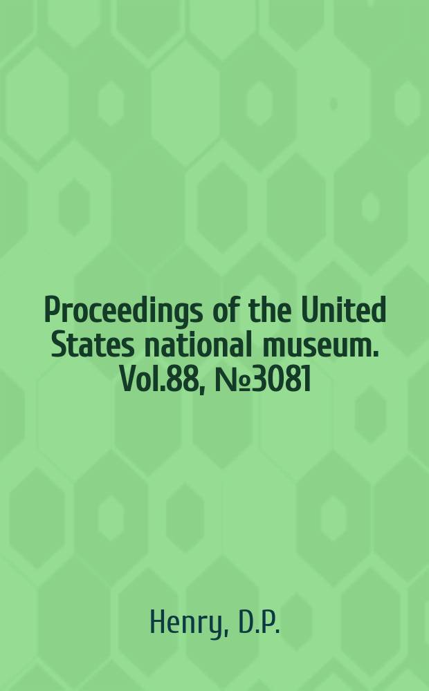 Proceedings of the United States national museum. Vol.88, №3081 : Notes on some pedunculate barnacles from the North Pacific