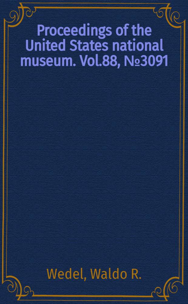 Proceedings of the United States national museum. Vol.88, №3091 : A prehistoric roulette from Wyandotte County, Kansas