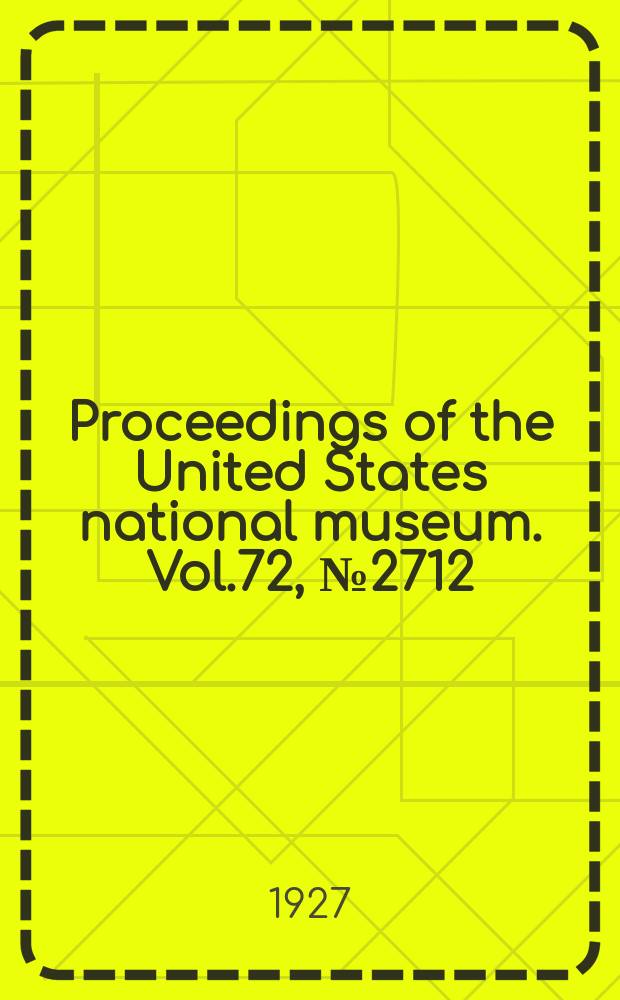 Proceedings of the United States national museum. Vol.72, №2712 : The rodents of the genus Plagiodontia