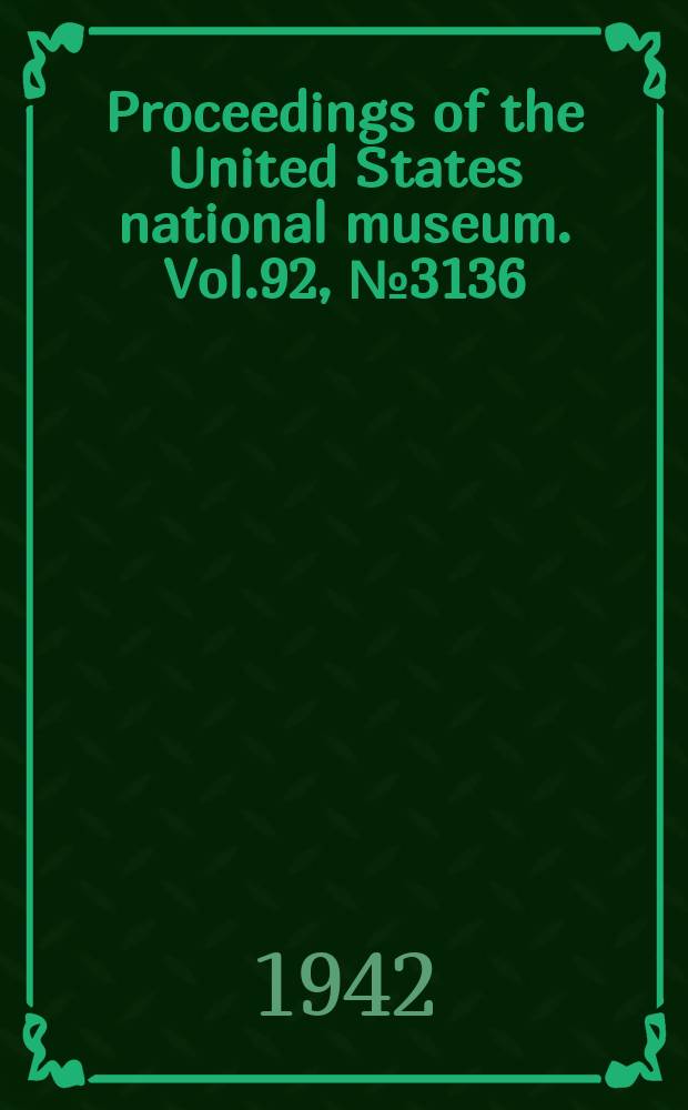 Proceedings of the United States national museum. Vol.92, №3136 : A new species of phyllopod crustacean from the southwestern short-grass prairies