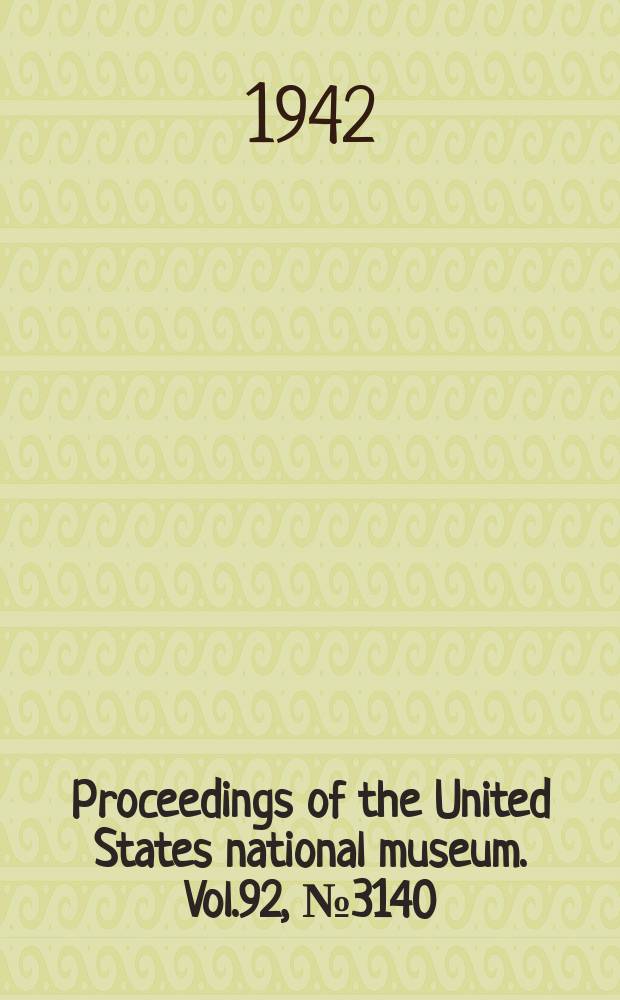Proceedings of the United States national museum. Vol.92, №3140 : Notes on the classification of the Staphilinid beetles of the groups Lispini and Odoriinae