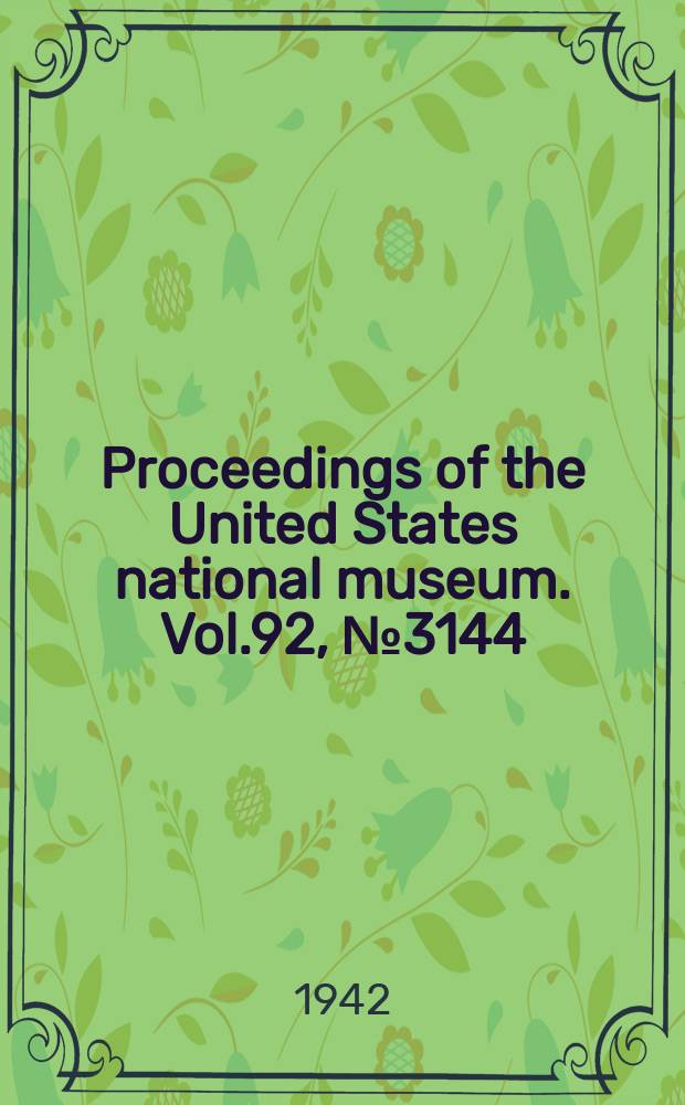 Proceedings of the United States national museum. Vol.92, №3144 : Rhopocrinus, a new fossil inadunate crinoid genus