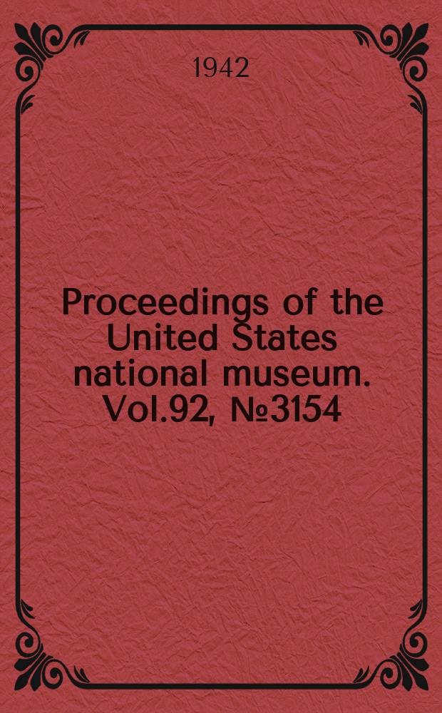 Proceedings of the United States national museum. Vol.92, №3154 : Revision of the genus Phloeosinus Chapuis in North America (Coleoptera, Scolytidae)