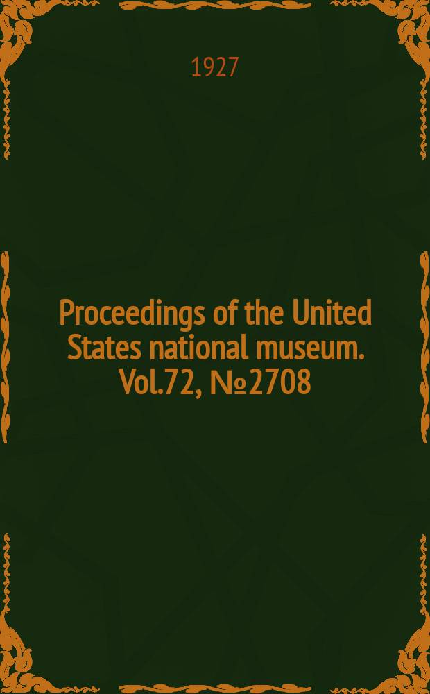 Proceedings of the United States national museum. Vol.72, №2708 : Crystalline carnotite from Utah