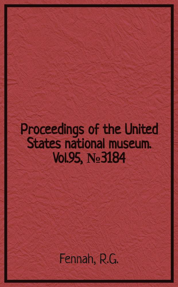 Proceedings of the United States national museum. Vol.95, №3184 : The Fulgoroidea, or lantern-flies of Trinidad and adjacent parts of South America