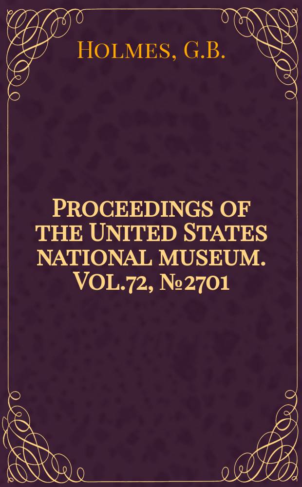 Proceedings of the United States national museum. Vol.72, №2701 : A bibliography of the conodorts with descriptions of early Mississippian species