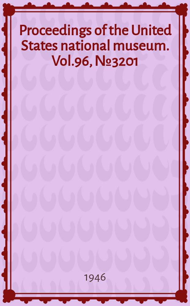 Proceedings of the United States national museum. Vol.96, №3201 : New cerambycid beetles belonging to the tribe Disteniini from Central and South America