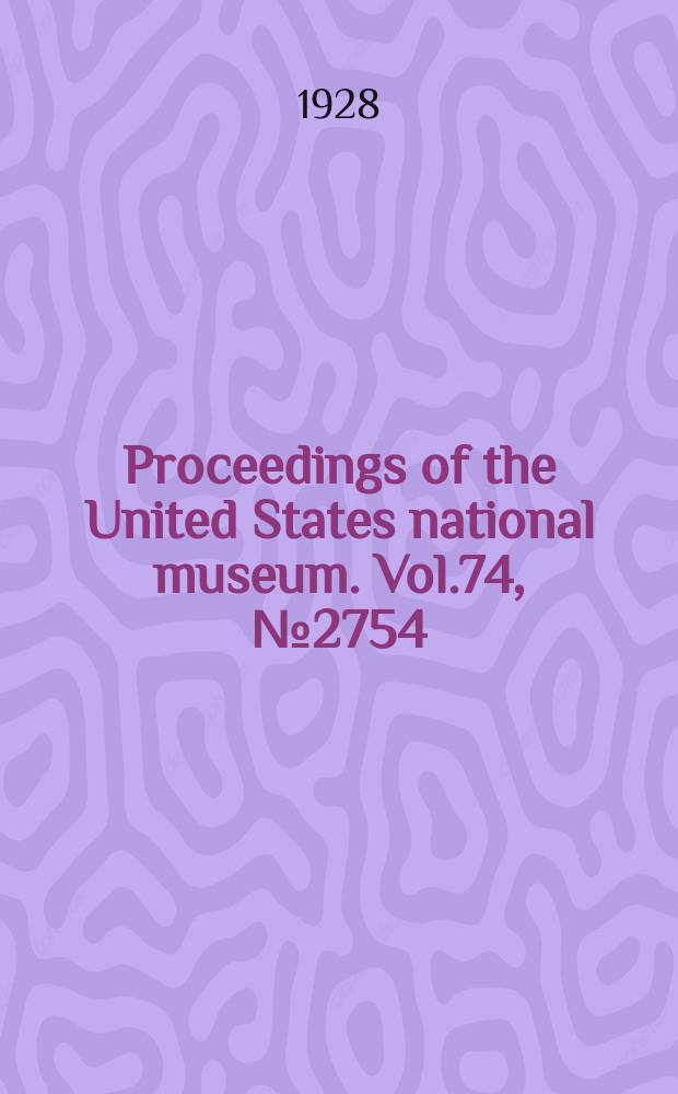 Proceedings of the United States national museum. Vol.74, №2754 : Moniezia, a genus of cestode worms, and the proposed reduction of its species to three