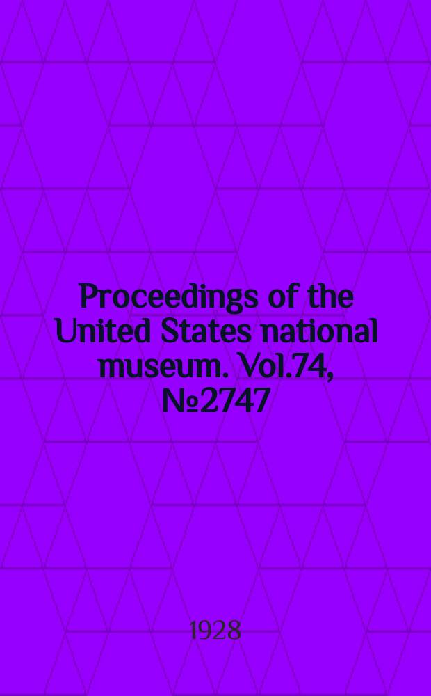 Proceedings of the United States national museum. Vol.74, №2747 : Three new species of two-winged flies of the family Bombyliidae from India