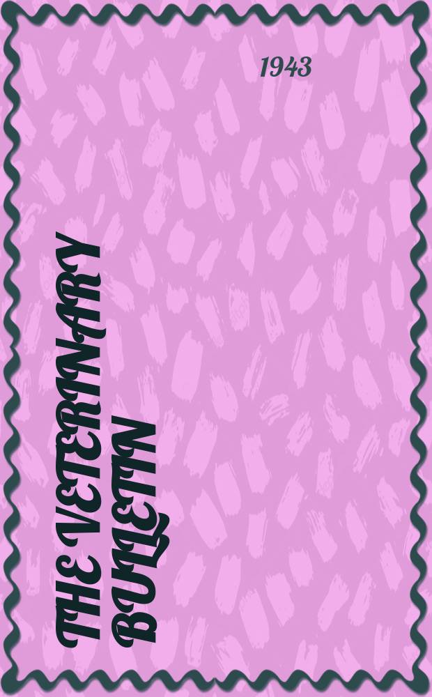 The Veterinary bulletin