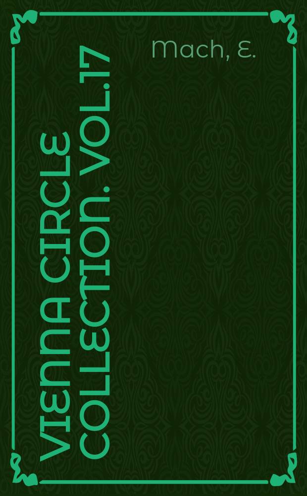 Vienna circle collection. Vol.17 : Principles of the theory of heat