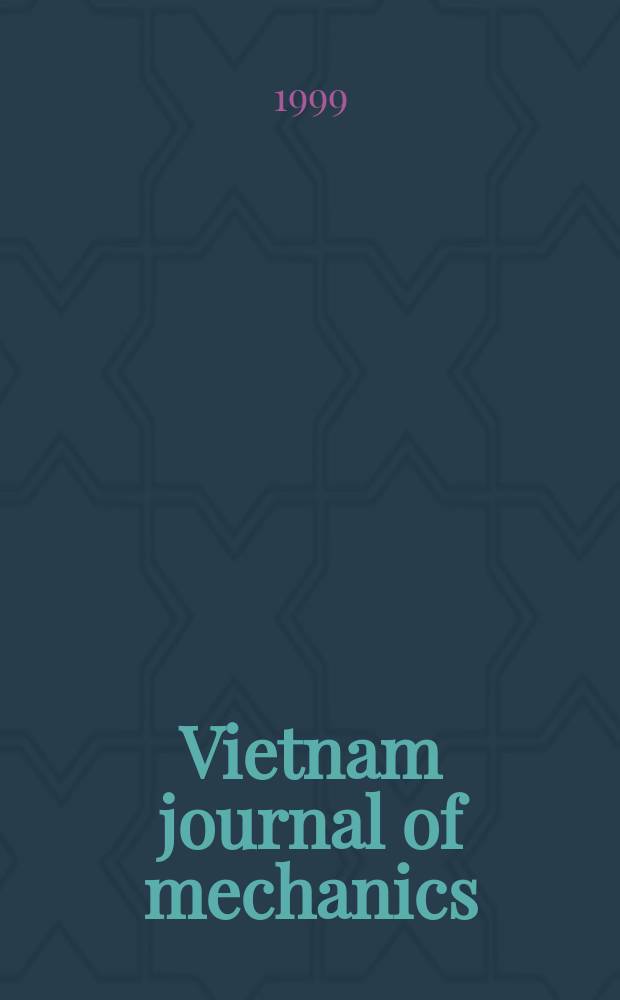 Vietnam journal of mechanics