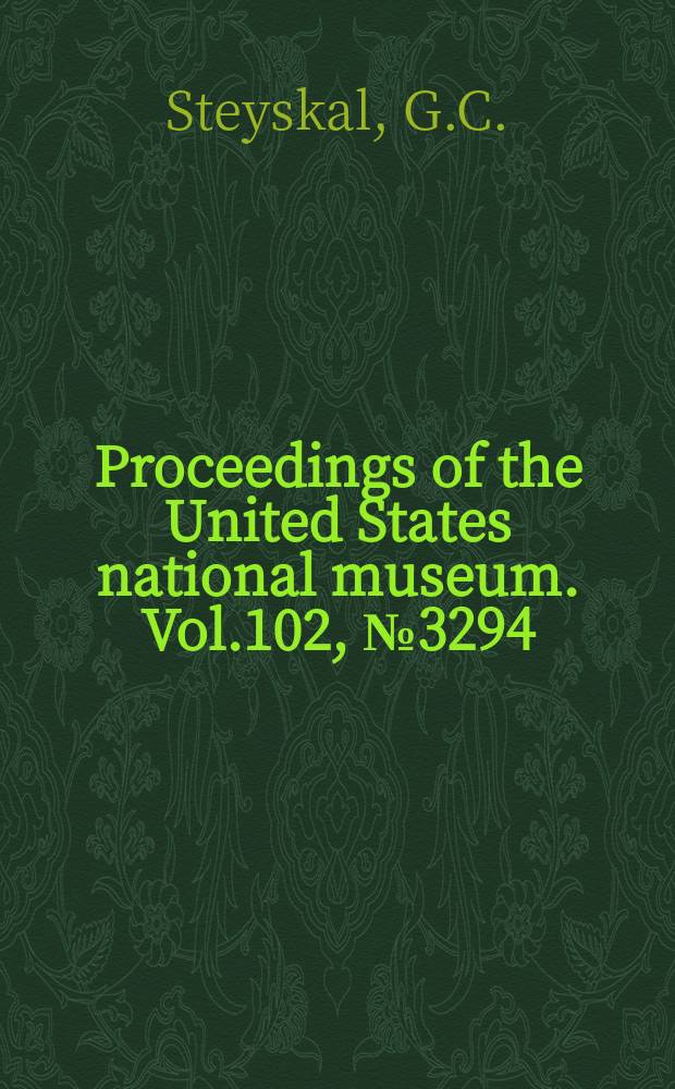 Proceedings of the United States national museum. Vol.102, №3294 : Australasian stilt-legged flies (Diptera: Tylidae) in the United States National museum