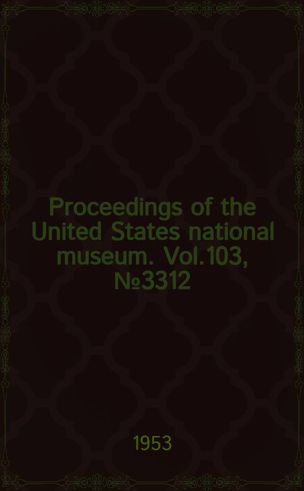 Proceedings of the United States national museum. Vol.103, №3312 : Two new scale-mite parasites of lizards