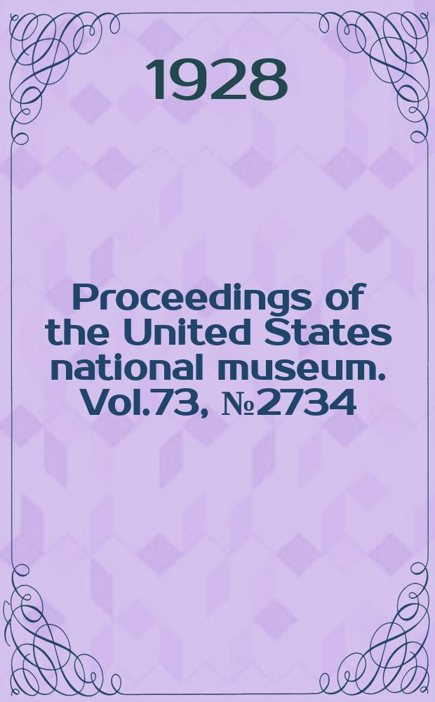 Proceedings of the United States national museum. Vol.73, №2734 : Fossil nutlets of the genus Lithospermum