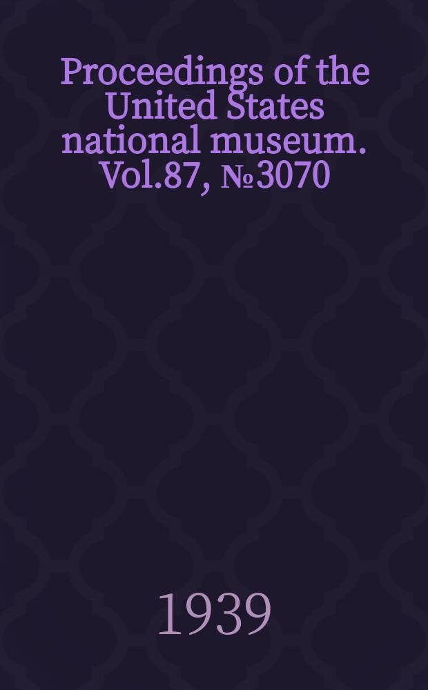 Proceedings of the United States national museum. Vol.87, №3070 : New turritid mollusks from Florida