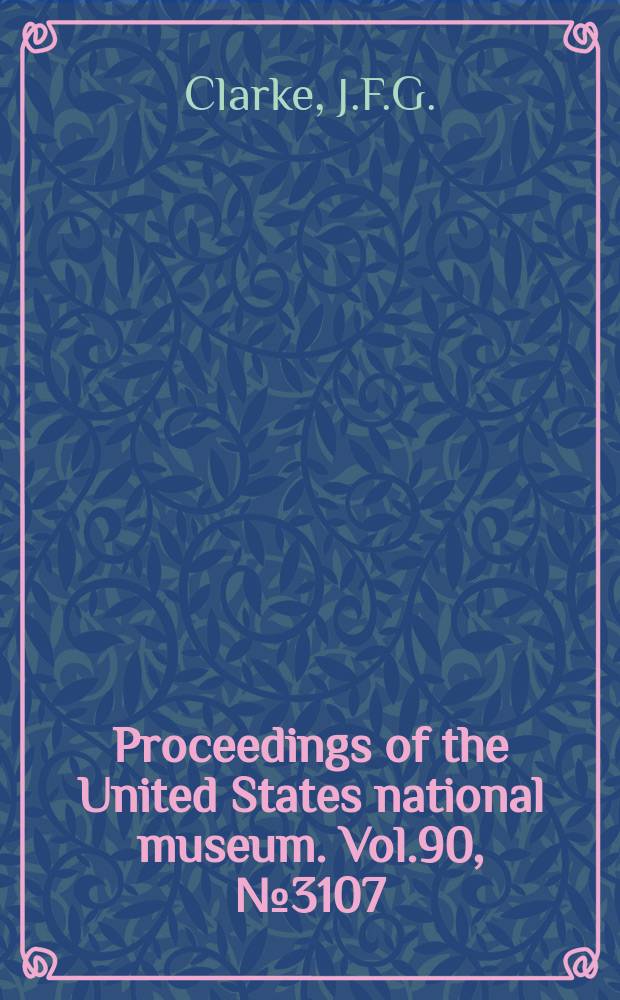 Proceedings of the United States national museum. Vol.90, №3107 : Revision of the North American moths of the family Oecophoridae, with descriptions of new genera and species