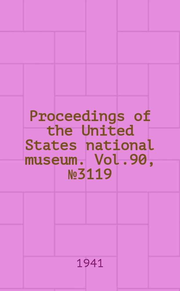 Proceedings of the United States national museum. Vol.90, №3119 : A new genus of psammocharid wasp from China