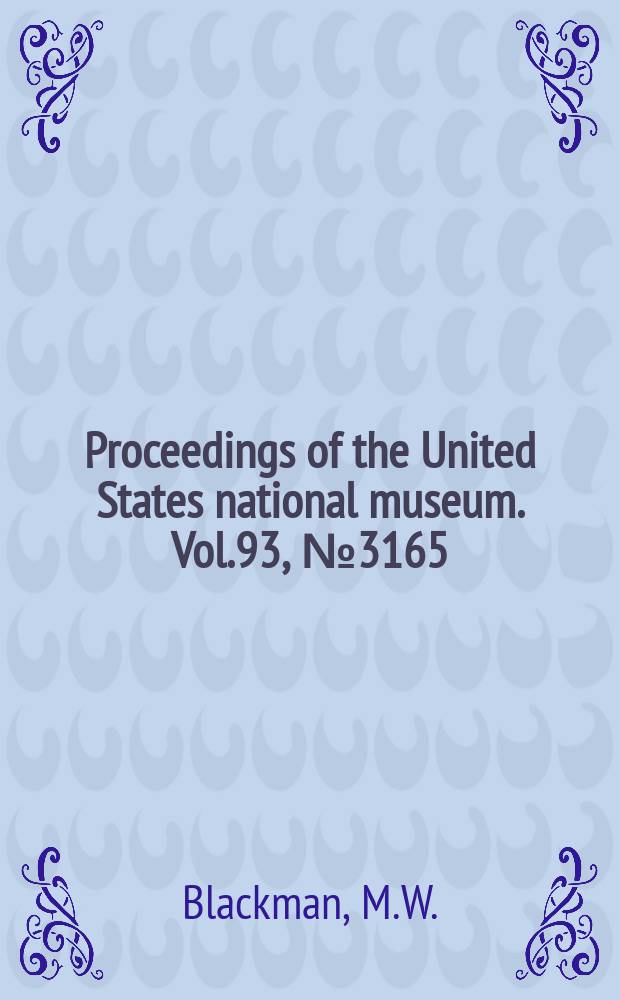 Proceedings of the United States national museum. Vol.93, №3165 : New genera and species of bark beetles of the subfamily Micracinae (Scolytidae, Coleoptera)