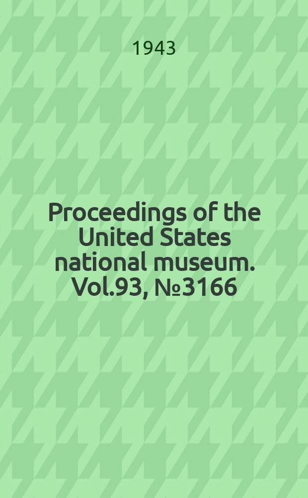 Proceedings of the United States national museum. Vol.93, №3166 : Notes on some barnacles from the gulf of California