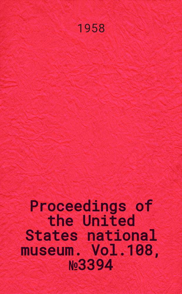 Proceedings of the United States national museum. Vol.108, №3394 : A new North American bird-flea